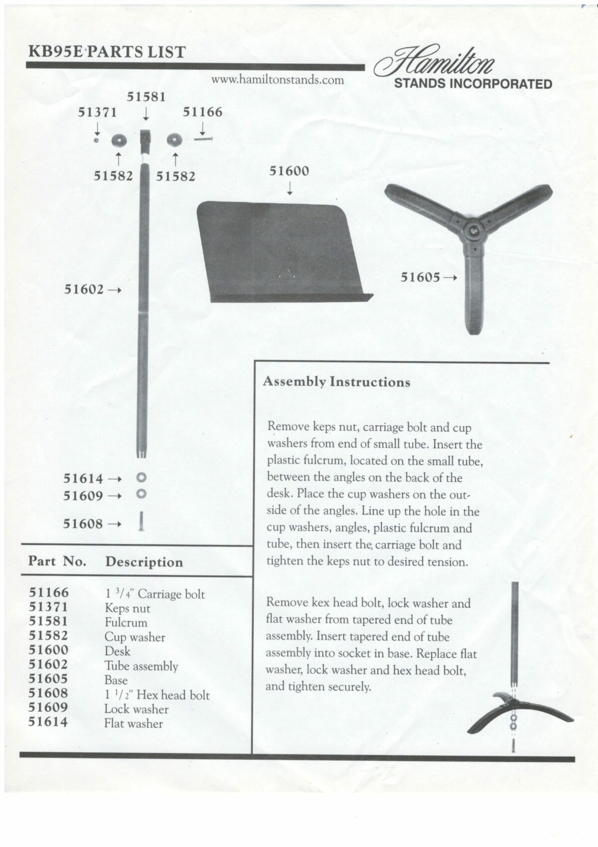 Hamilton KB95E1 Orchestra Music Stand ขาตั้งโน้ตดนตรี แฮมิลตัน 1 เครื่องดนตรี, จำหน่ายเครื่องดนตรี, ขายเครื่องดนตรี, อุปกรณ์ดนตรี