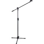 Hercules MS532B EZ Clutch Tripod Microphone Stand w/2-in-1 Boom & EZ Mic Clip