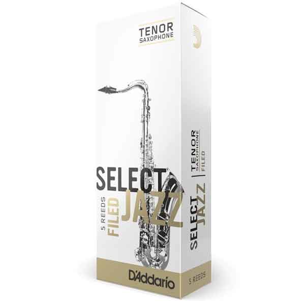 Rico Select Jazz Tenor Saxophone Filed Reeds - 5 Pieces/Box