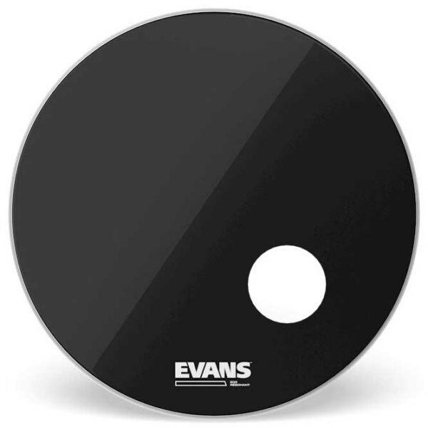 Evans EQ3 RESO BLACK 22" Smooth Black Bass Drumhead