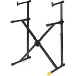 Hercules KS210B EZ-Lok Double Tier X-Keyboard Stand