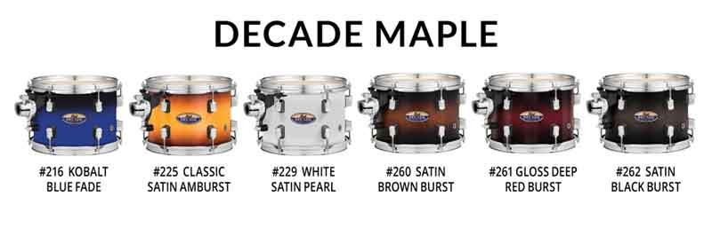 Pearl Decade Maple Drum Set กลองชุด 7ใบ เพิร์ล