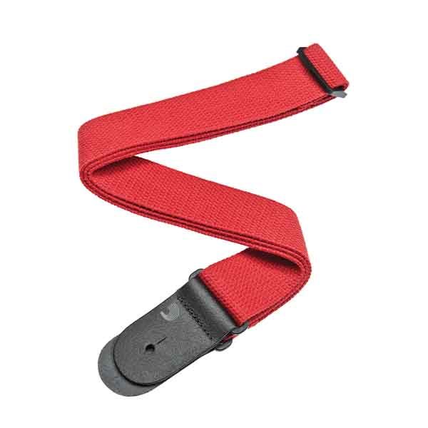 D’Addario Planet Waves Cotton Guitar Straps - Red