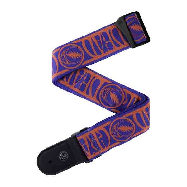 Planet Waves Grateful Dead Guitar Straps - Steal Your Face - Red/Blue