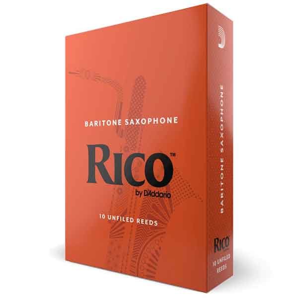 Rico Baritone Saxophone Reeds Orange Case 10 Pieces/Box