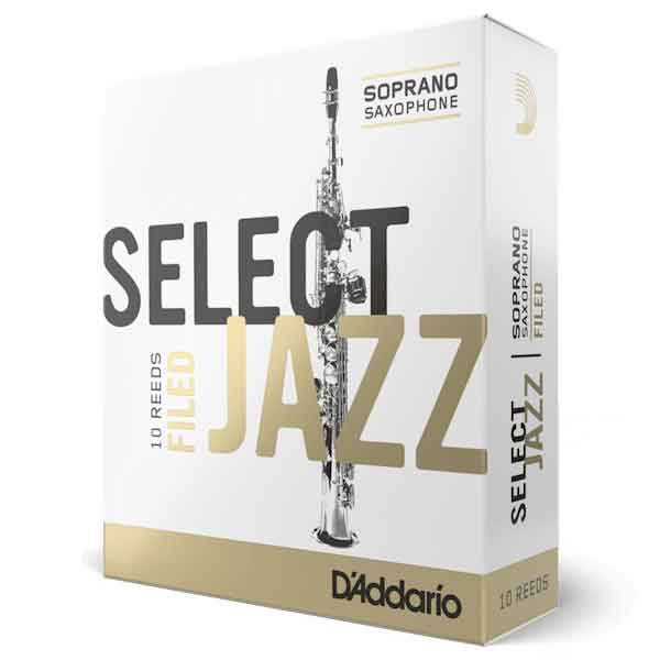 Rico Select Jazz Soprano Saxophone Filed Reeds - 10 Pieces/Bo