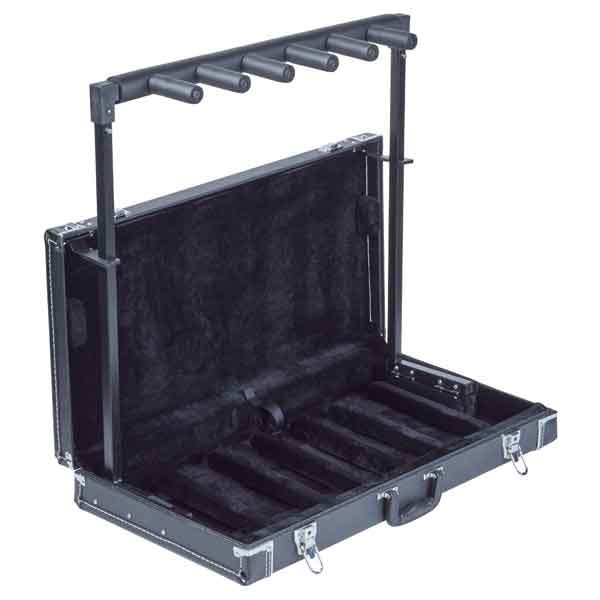 RockStand Multiple Guitar Rack Stand in Hardshell Case for 5 Electric Guitars / Basses