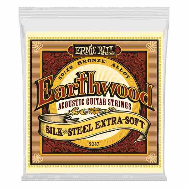 Ernie Ball Earthwood Silk & Steel 80/20 Bronze Acoustic Guitar Strings