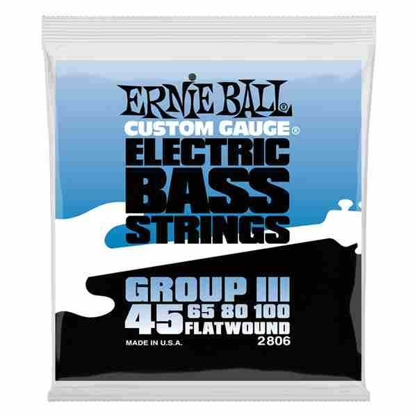 Ernie Ball Flatwound Group III Electric Bass Strings 45/100