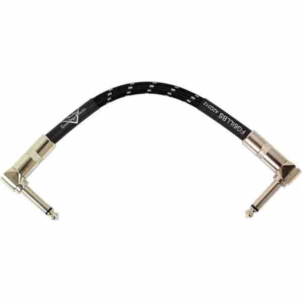 Fender Custom Shop Patch Cables - 6" Black Tweed