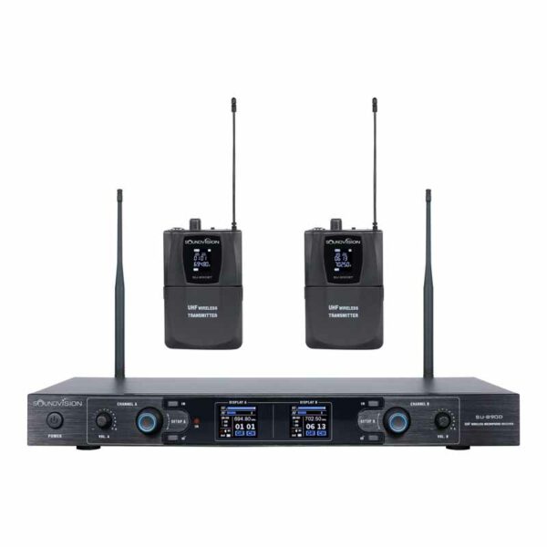 SOUNDVISION SU-890D-ll/BT Digital Wireless Microphones 156CH (Dual Body-Pack Transmitter)