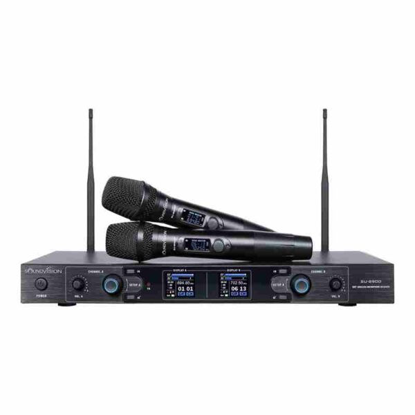 SOUNDVISION SU-890D-ll/HT Digital Wireless Microphones 156CH (Dual Handheld Transmitter)