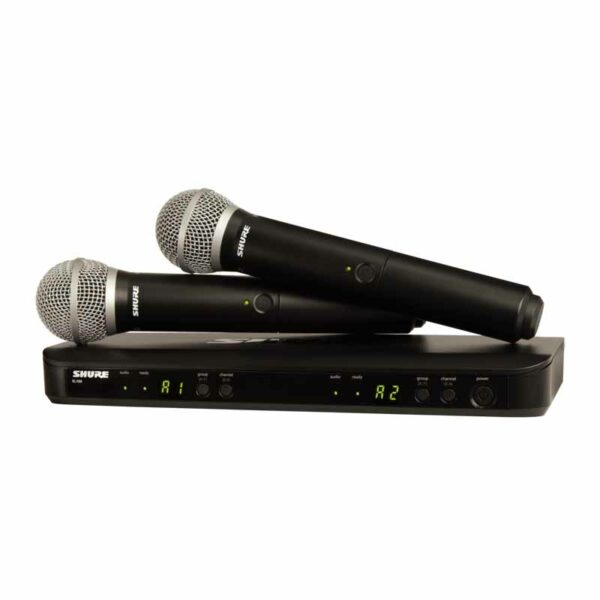 SHURE BLX288A/PG58 Wireless Dual Vocal System with two PG58 Handheld Transmitters