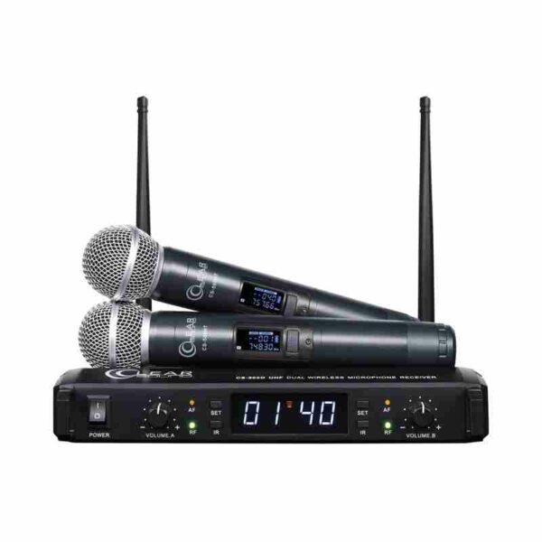 SOUNDVISION Clearsound CS-500 UHF Dual Handheld Wireless Microphone