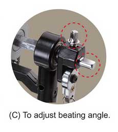 Stable PD-223A Double Chain Drive Double Bass Drum Pedal กระเดื่องคู่ ฐานแดง โซ่คู่ 3 เครื่องดนตรี, จำหน่ายเครื่องดนตรี, ขายเครื่องดนตรี, อุปกรณ์ดนตรี