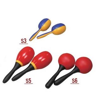 Stable Plastic Maracas / Egg shaker with Handle