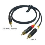 CM Audio Cable with 3.5mm2 Stereo to 2 RCA