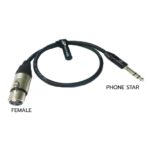 CM : Microphone Cable with XLR Female to Phone Stereo