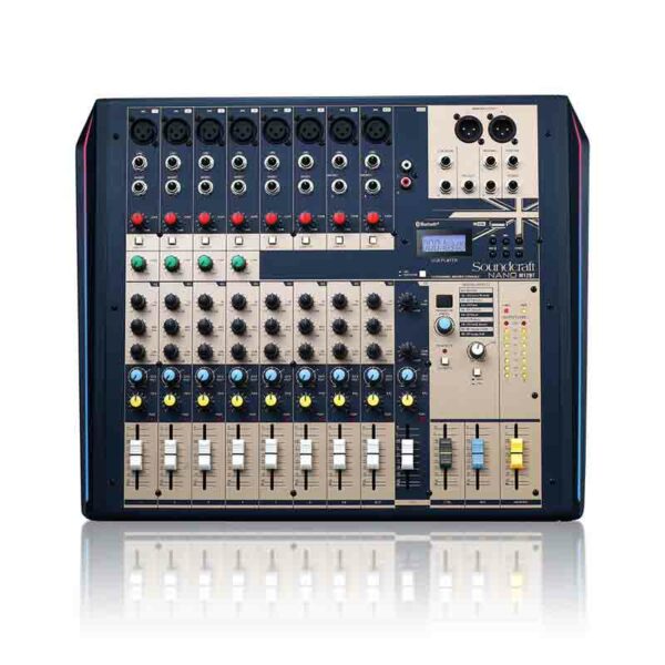 Soundcraft Nano M12BT Compact, analogue 12-channel mixing console with Bluetooth