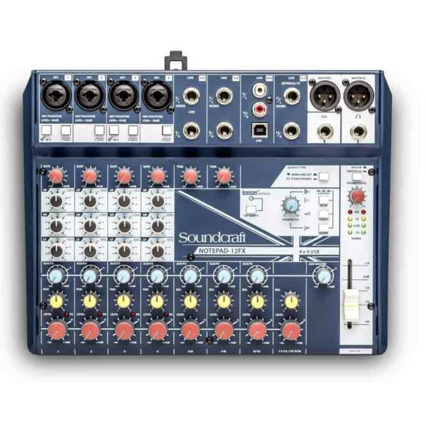 Soundcraft Notepad-12FX Small-format Analog Mixing Console with USB I/O and Lexicon Effects