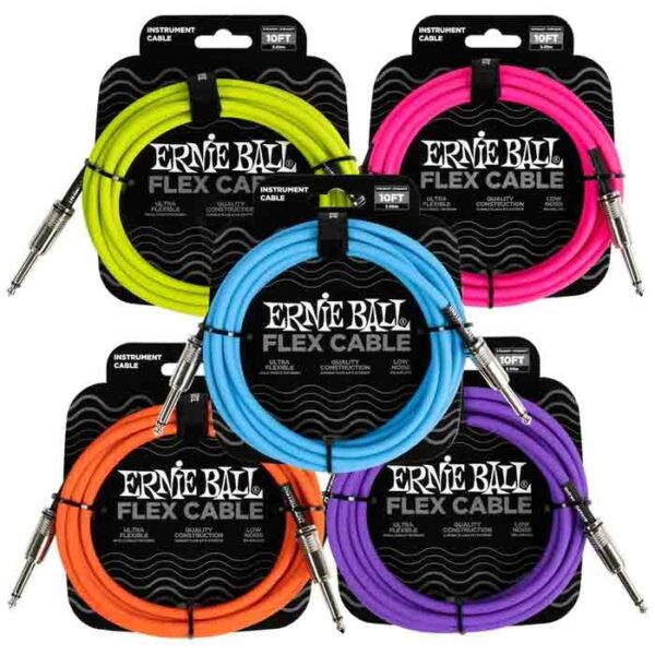 Ernie Ball Flex Instrument Cables Straight/Straight 10ft