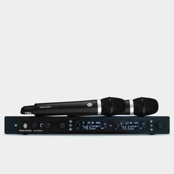 Clean Audio CA-M2-D UHF DigiTal Dual Channels Wireless Microphone