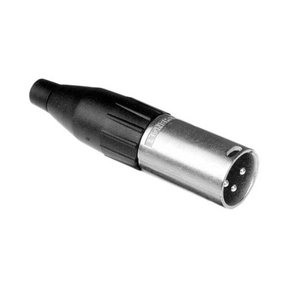 Amphenol AC3MM AC Series, XLR 3 Pin, Male Jaws Cable Connector