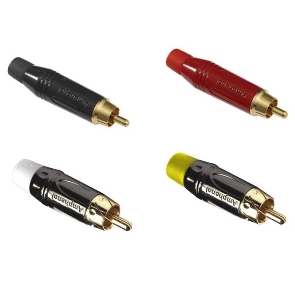 Amphenol RCA Male Cable Connectors