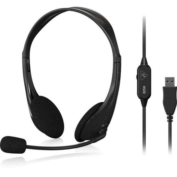 Behringer HS20 USB Stereo Headset with Swivel Microphone