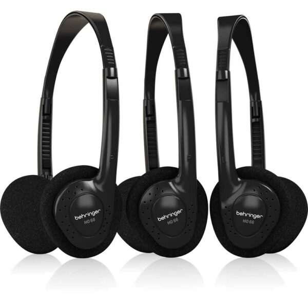 Behringer HO 66 Stereo Headphones 3-Multipack